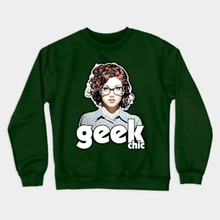 Geek Chic - Trendy Nerdy Crewneck Sweatshirt